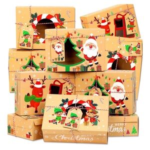 ~New Christmas Cookie Boxes 12PCS~
